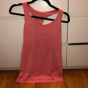 Pink lululemon tank top